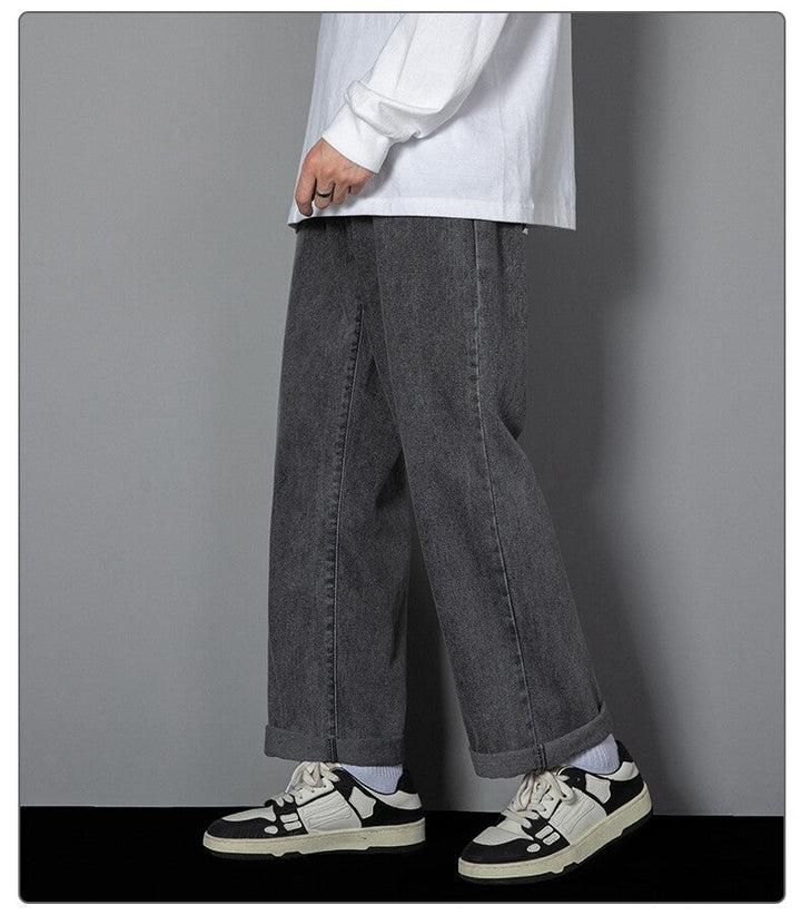 Men Wide Leg Denim Pants | Kael