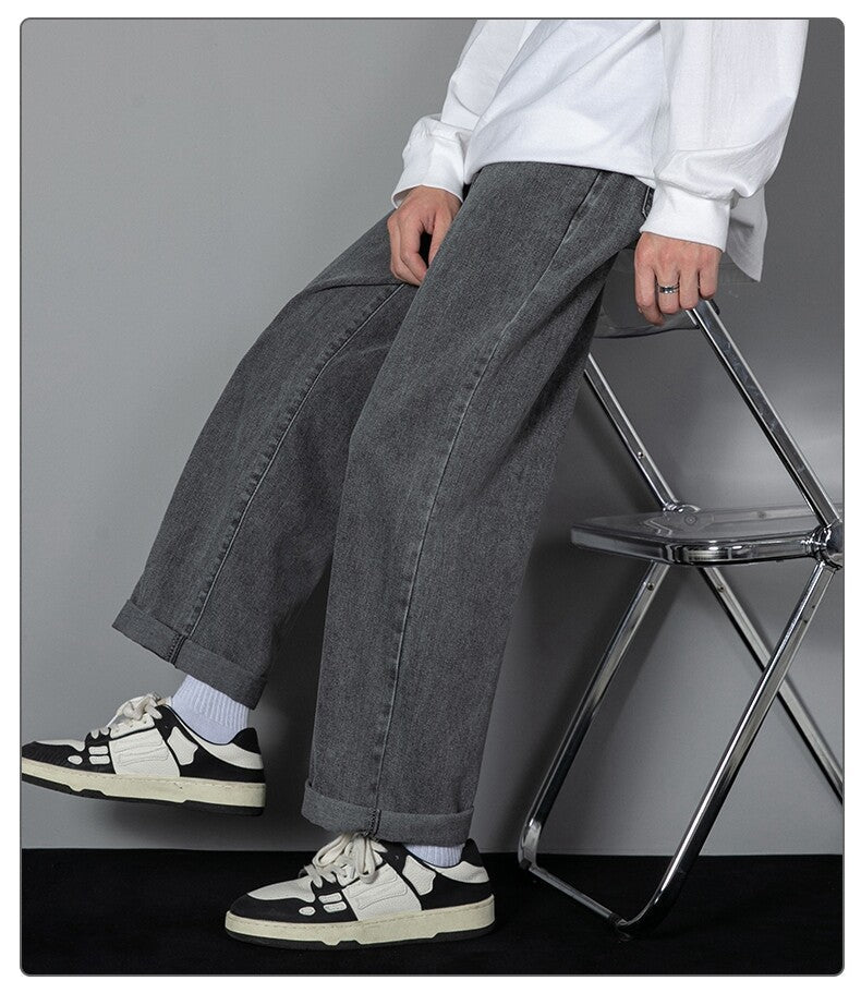 Men Wide Leg Denim Pants | Kael