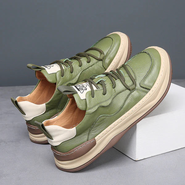 Men Casual Leather Sneakers | Marzio