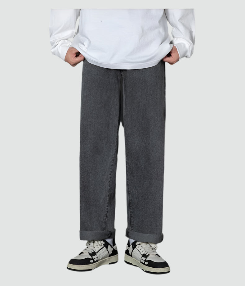 Men Wide Leg Denim Pants | Kael