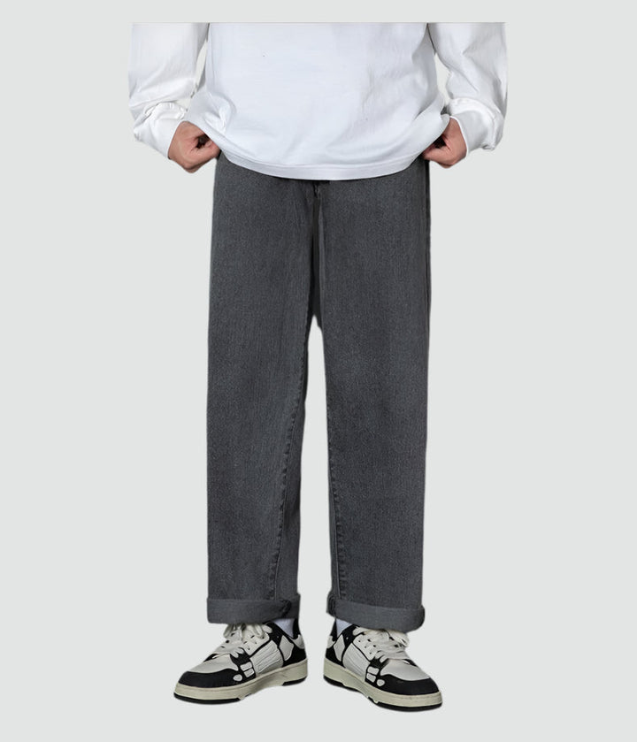 Men Wide Leg Denim Pants | Kael