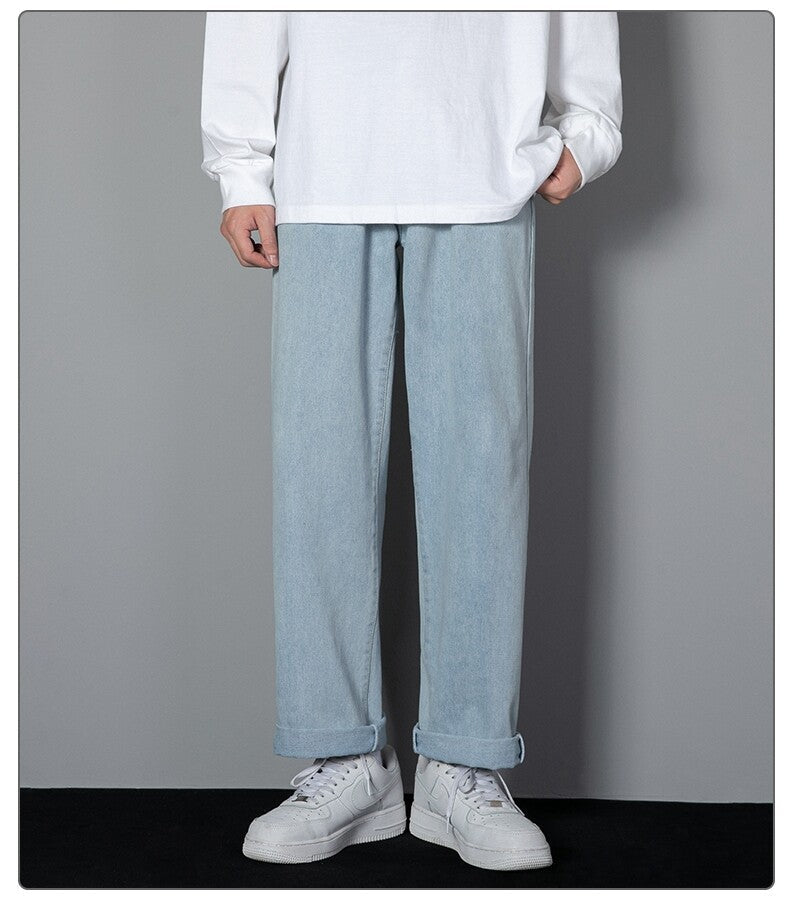 Men Wide Leg Denim Pants | Kael