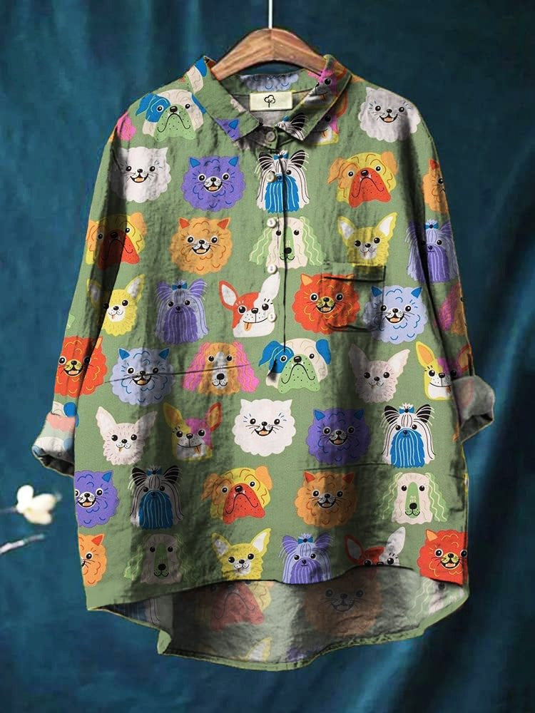 Amelia - Vintage-Inspired Dog Art Tee