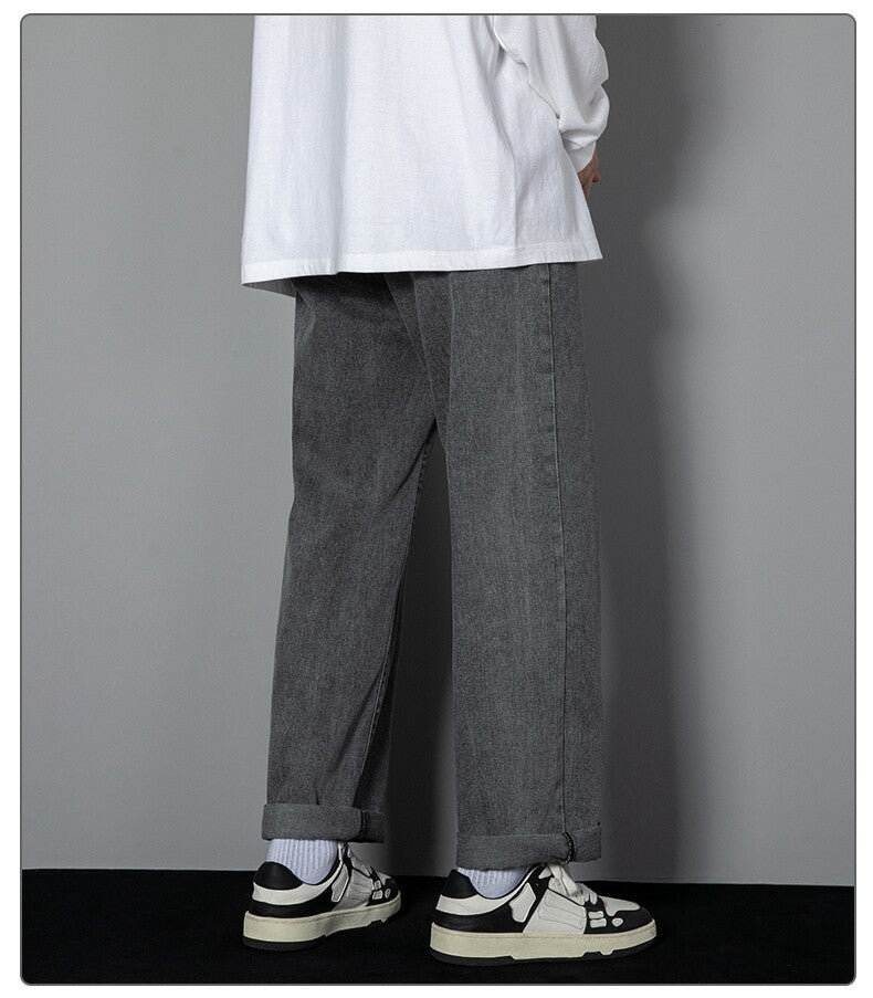 Men Wide Leg Denim Pants | Kael