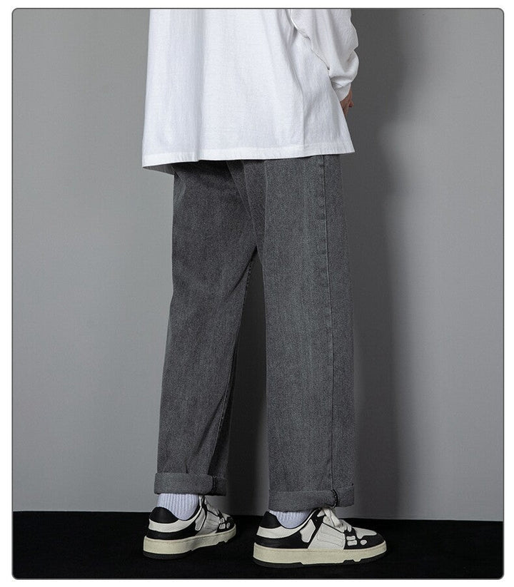 Men Wide Leg Denim Pants | Kael