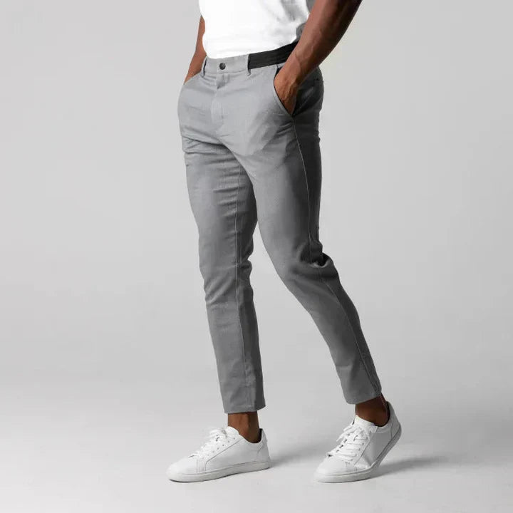 Men Slim-Fit Casual Chinos | Kaelen