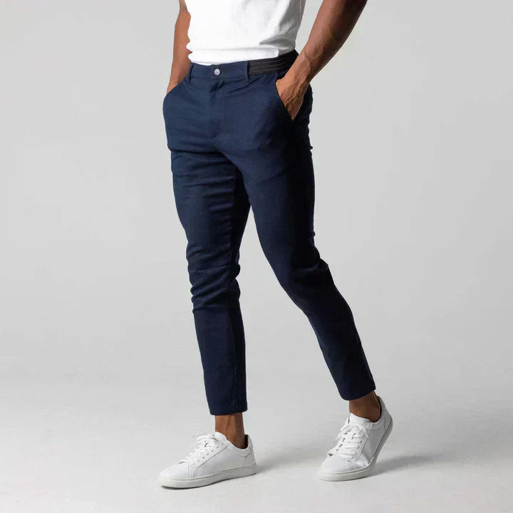 Men Slim-Fit Casual Chinos | Kaelen