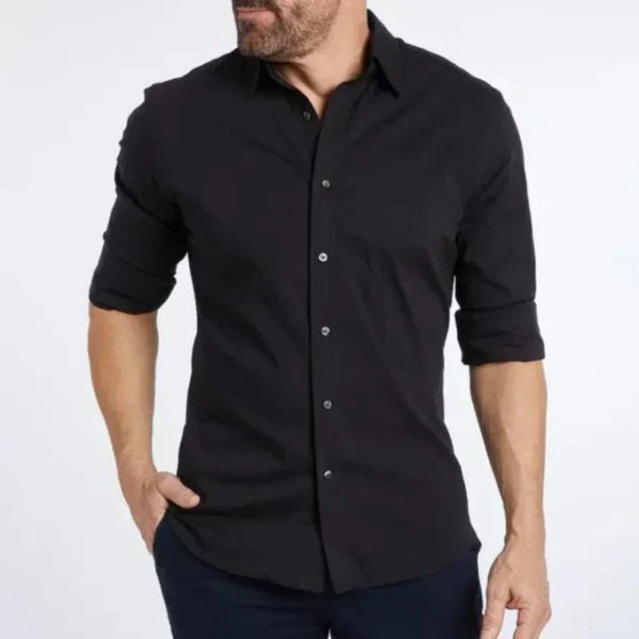 Men Zip Closure Slim Shirt | Sean