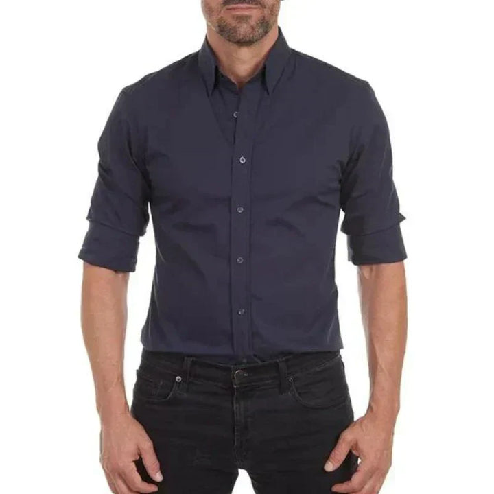 Men Zip Closure Slim Shirt | Sean