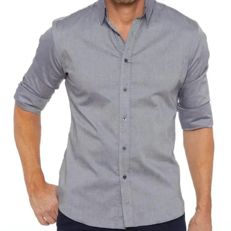 Men Zip Closure Slim Shirt | Sean