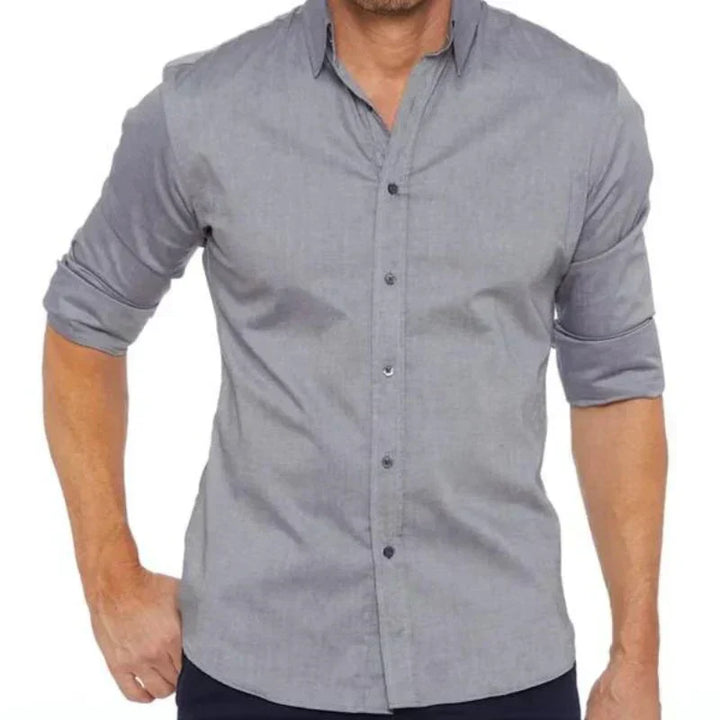 Men Zip Closure Slim Shirt | Sean