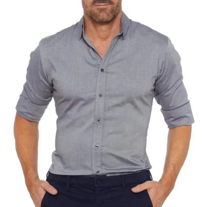 Men Zip Closure Slim Shirt | Sean