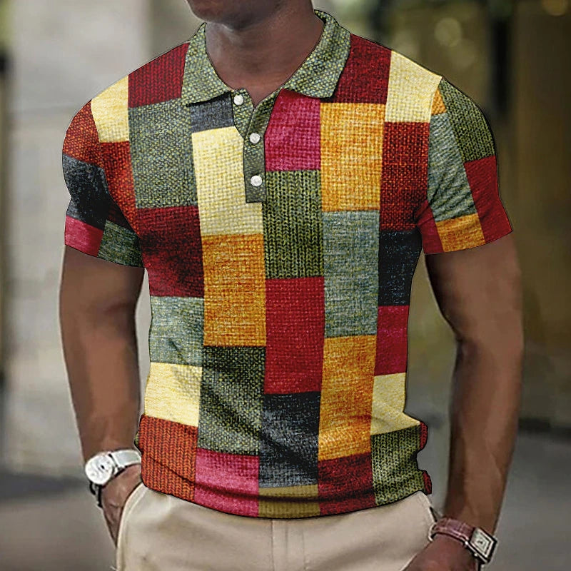Men Color Block Polo Shirt | Remy