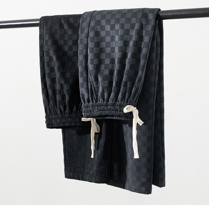 Men's Checkerboard Wide-Leg Pants | Alford