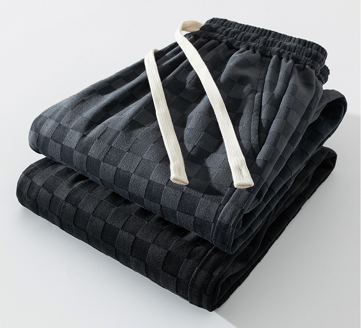 Men's Checkerboard Wide-Leg Pants | Alford