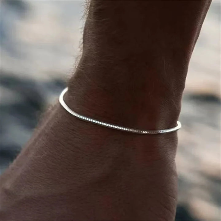Men Snake Bone Chain Bracelet | Elric