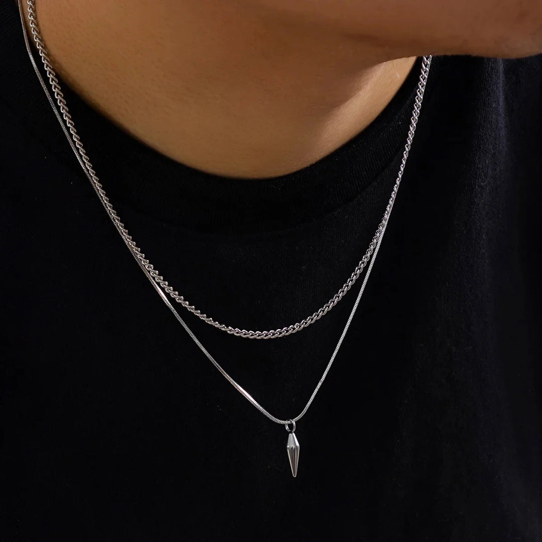 Men Snake Chain Necklace Set | Jarek