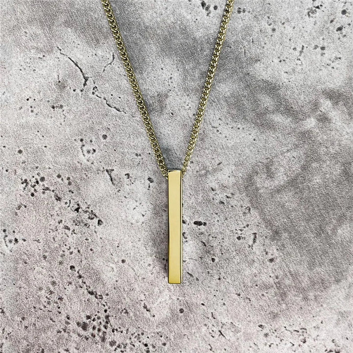 Men Rectangle Pendant Necklace | Daxon
