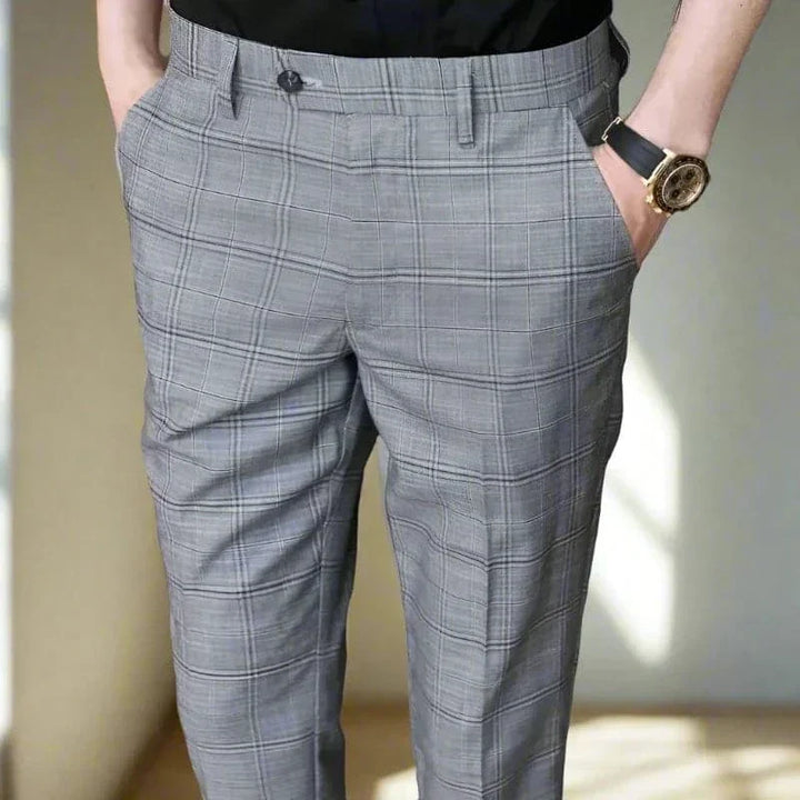Men Slim-Fit Striped Trousers | Dominic