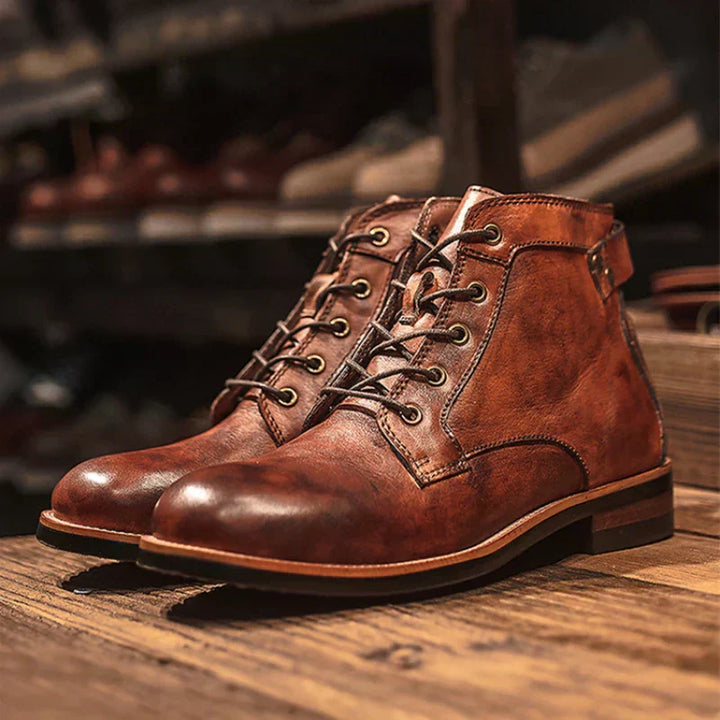 Men High Top Leather Boots | Caldon