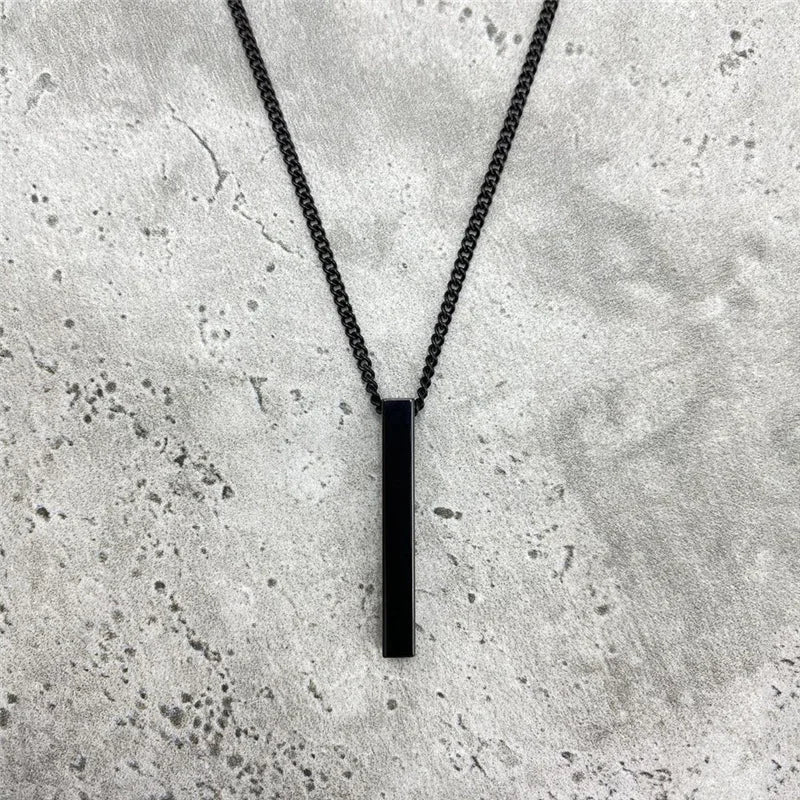 Men Rectangle Pendant Necklace | Daxon