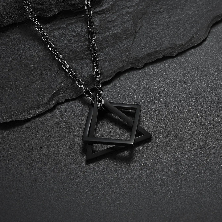 Men Geometric Pendant Necklace | Zairen