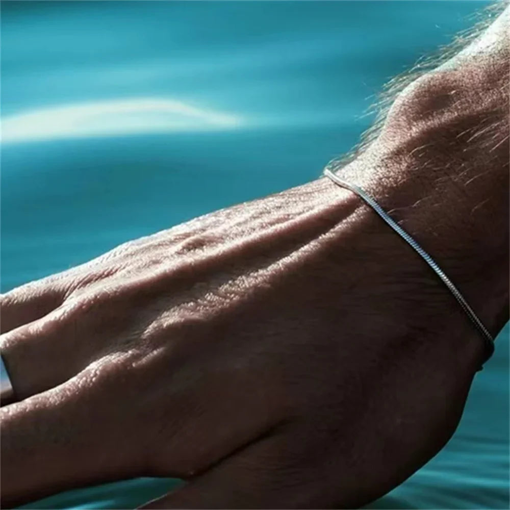 Men Snake Bone Chain Bracelet | Elric