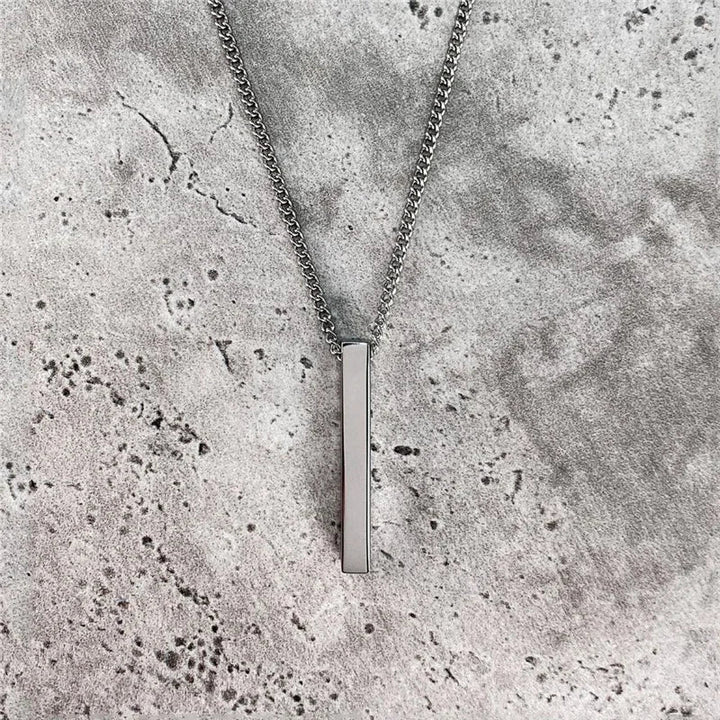 Men Rectangle Pendant Necklace | Daxon