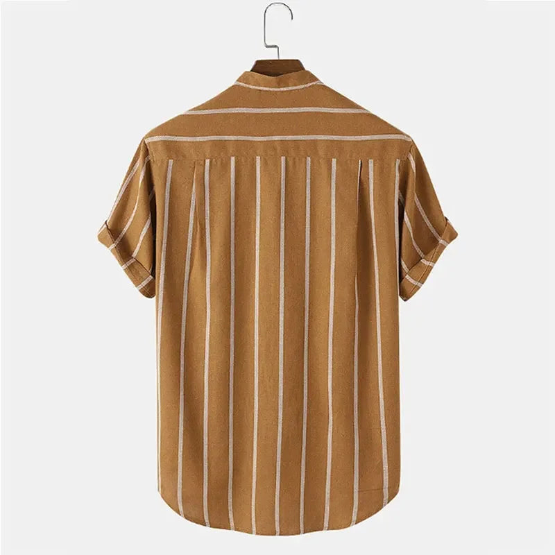 Men Striped Button-Up Shirt | Julian