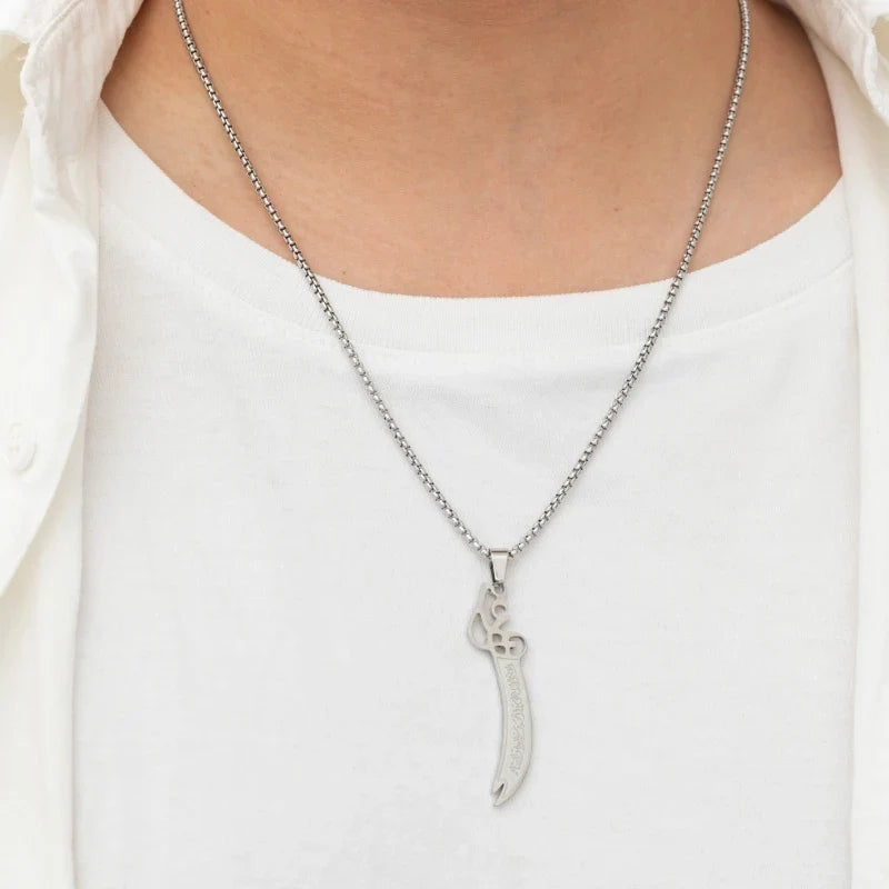Men Sword Pendant Necklace | Zayir