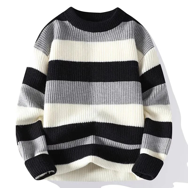 Women Striped Knit Sweater | Lance