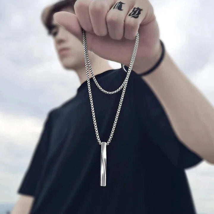 Men Geometric Pendant Necklace | Zairen