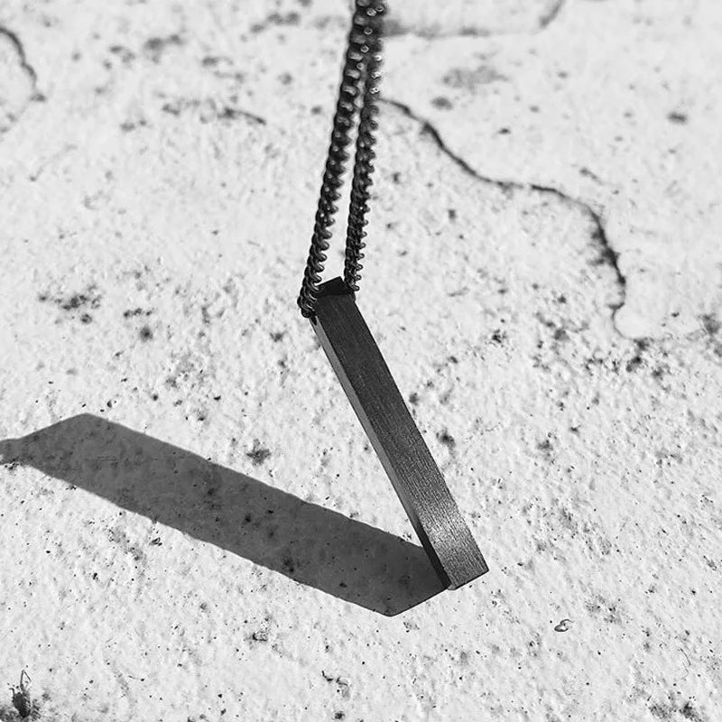 Men Rectangle Pendant Necklace | Daxon