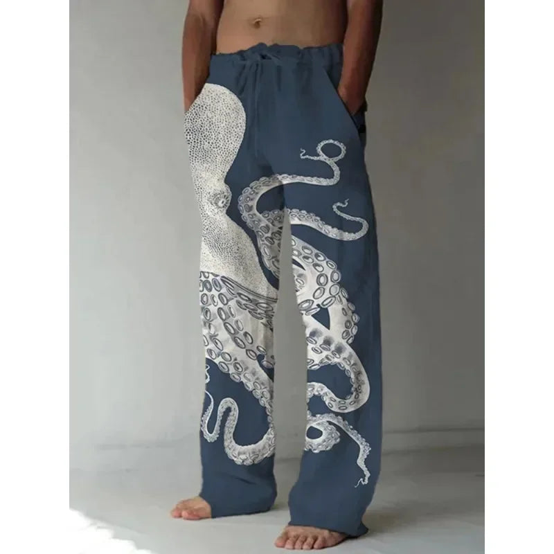 Men Octopus Print Pants | Jude