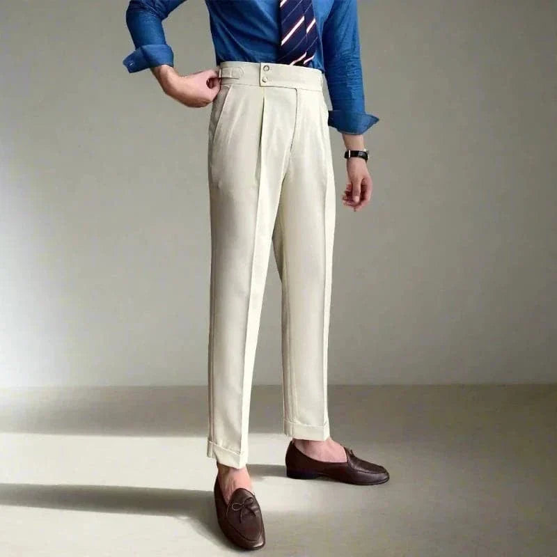 Men Double Button Suit Pants | Cedric