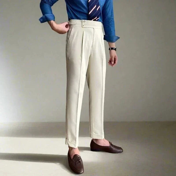 Men Double Button Suit Pants | Cedric