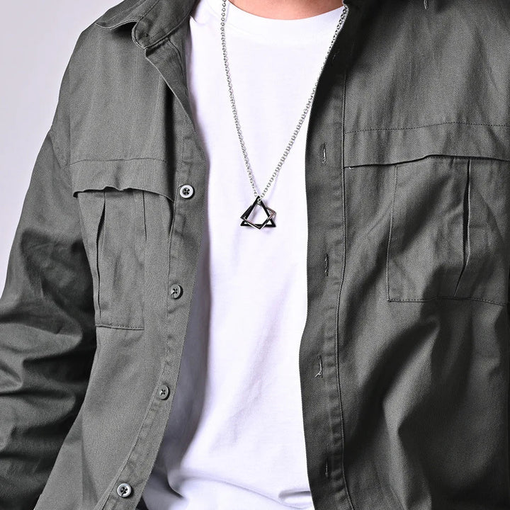 Men Geometric Pendant Necklace | Zairen