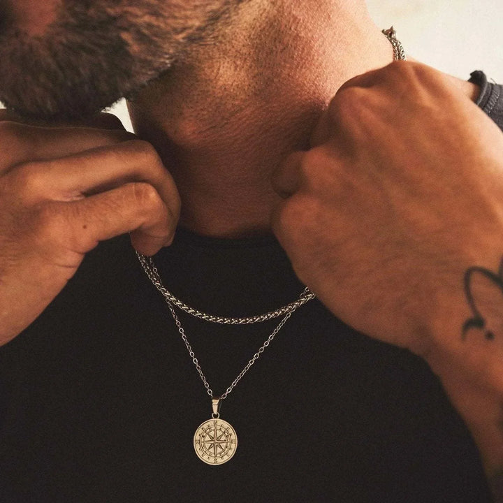 Men Compass Pendant Necklace | Rael