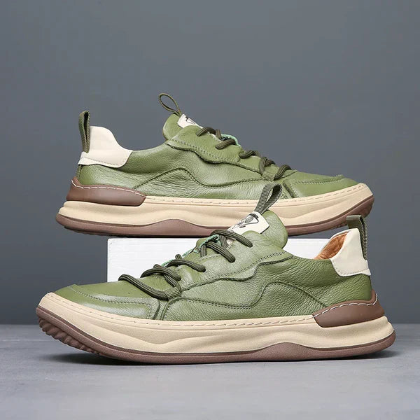 Men Casual Leather Sneakers | Marzio