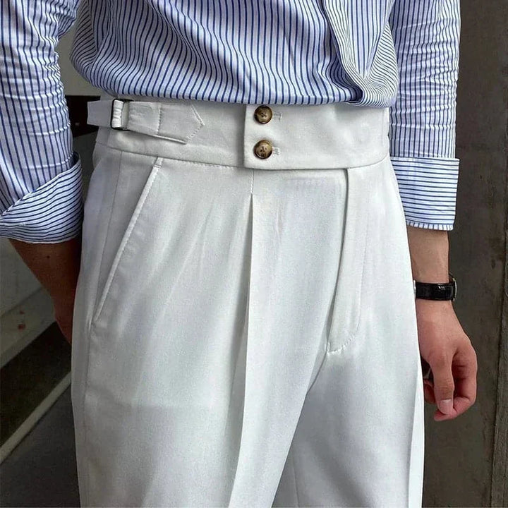 Men Double Button Suit Pants | Cedric