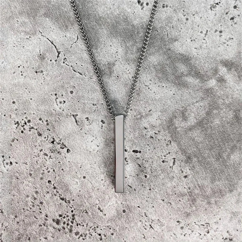 Men Geometric Pendant Necklace | Kael