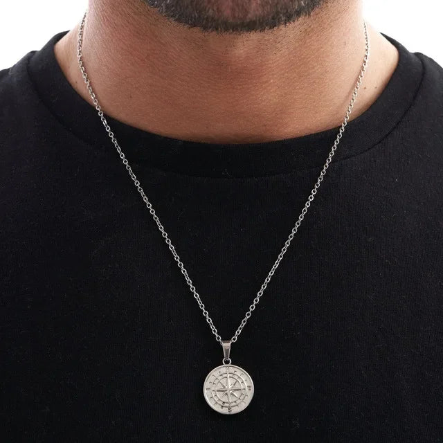 Men Compass Pendant Necklace | Rael