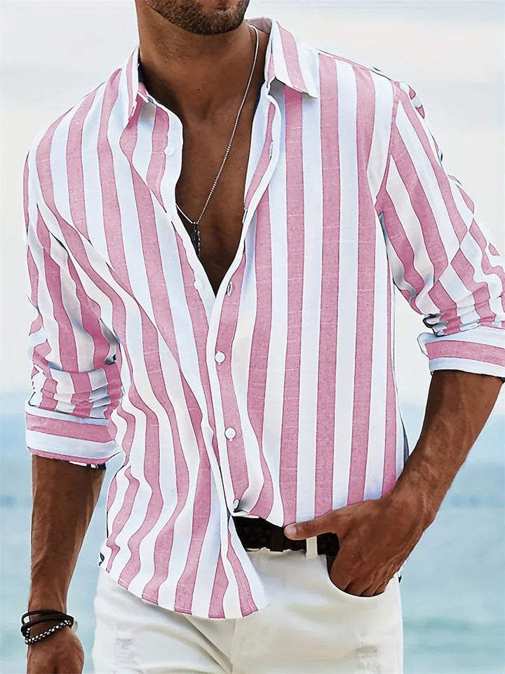 Men's Striped Button-Down Shirt | Nicolas