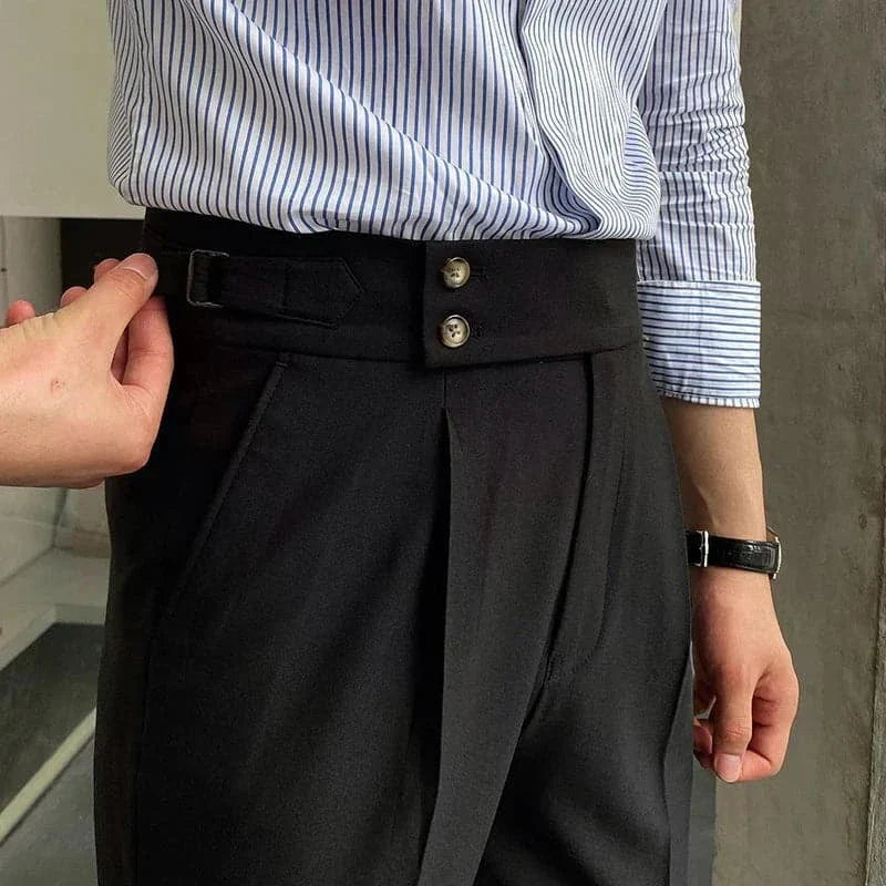 Men Double Button Suit Pants | Cedric