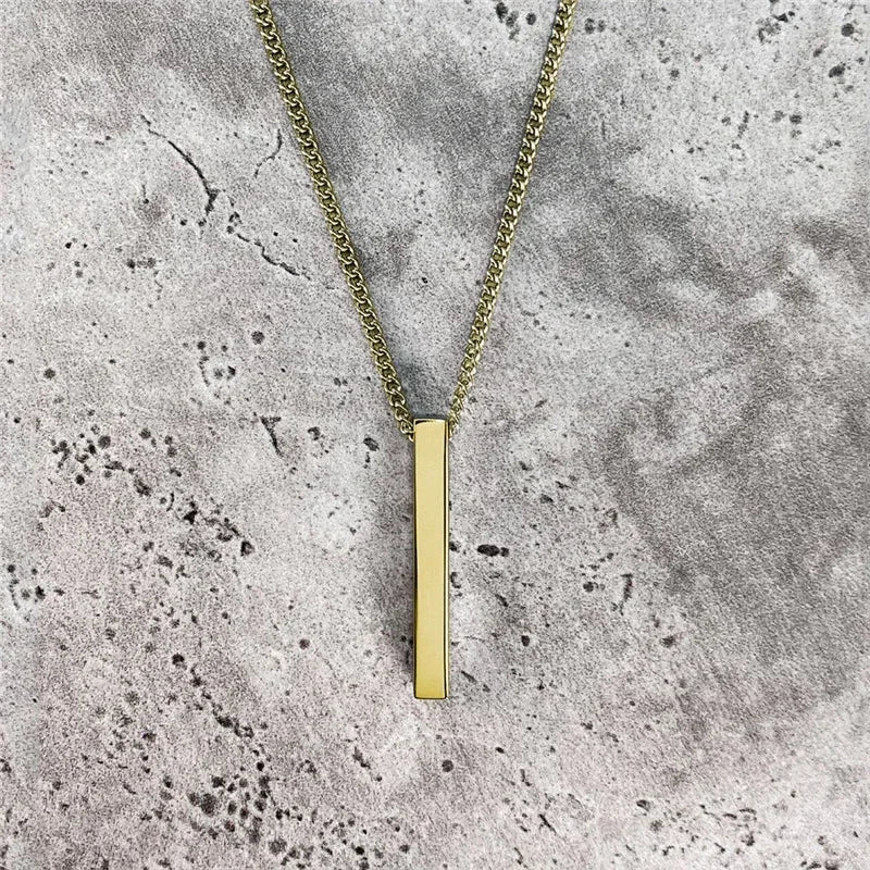 Men Geometric Pendant Necklace | Kael