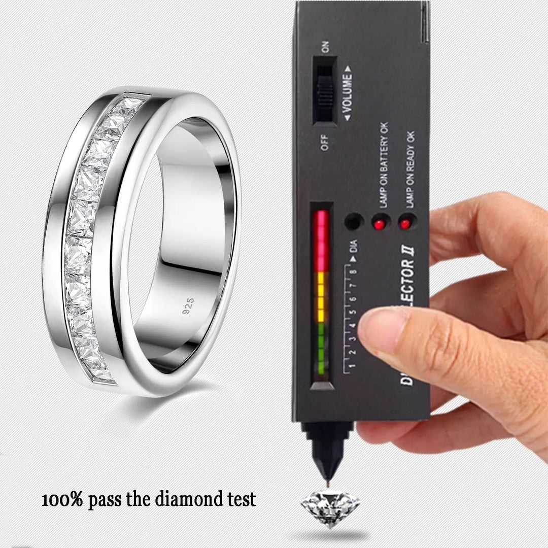 Men Moissanite Wedding Band | Jorren