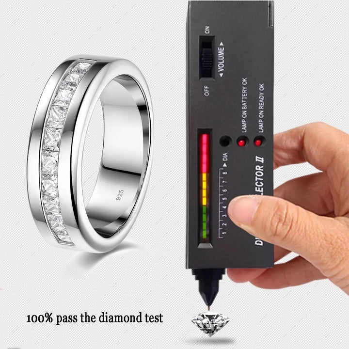 Men Moissanite Wedding Band | Jorren