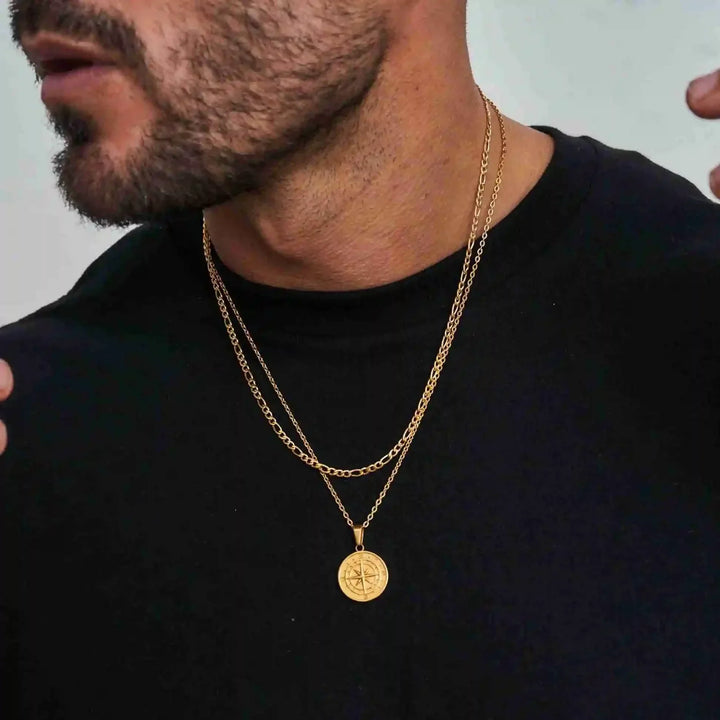 Men Compass Pendant Necklace | Rael