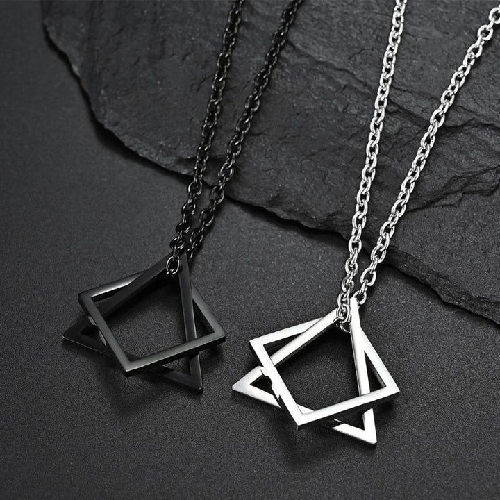 Men Geometric Pendant Necklace | Zairen