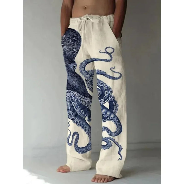 Men Octopus Print Pants | Jude